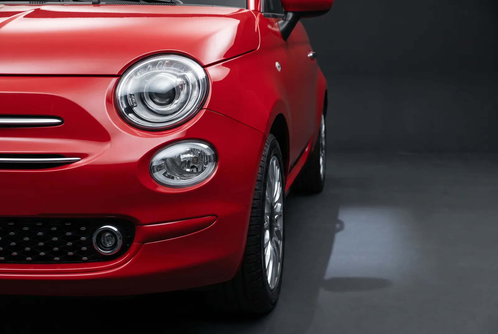 Detail van een Fiat 500