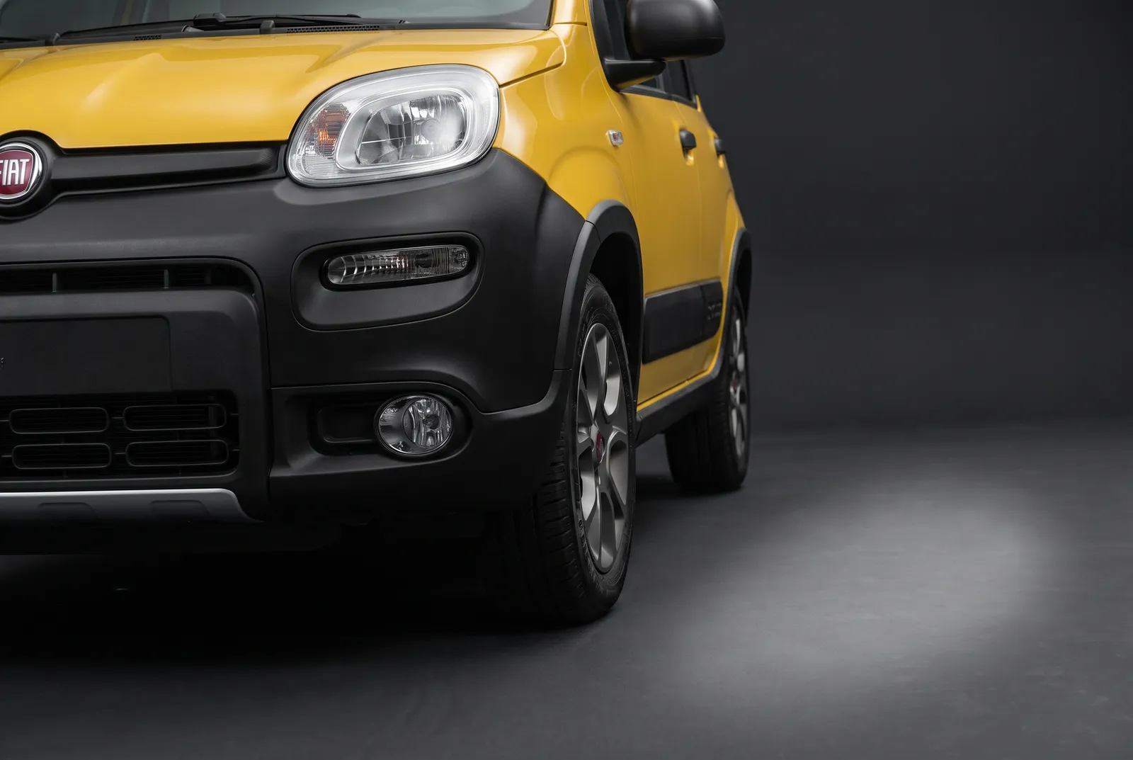 Detail van een Fiat Panda